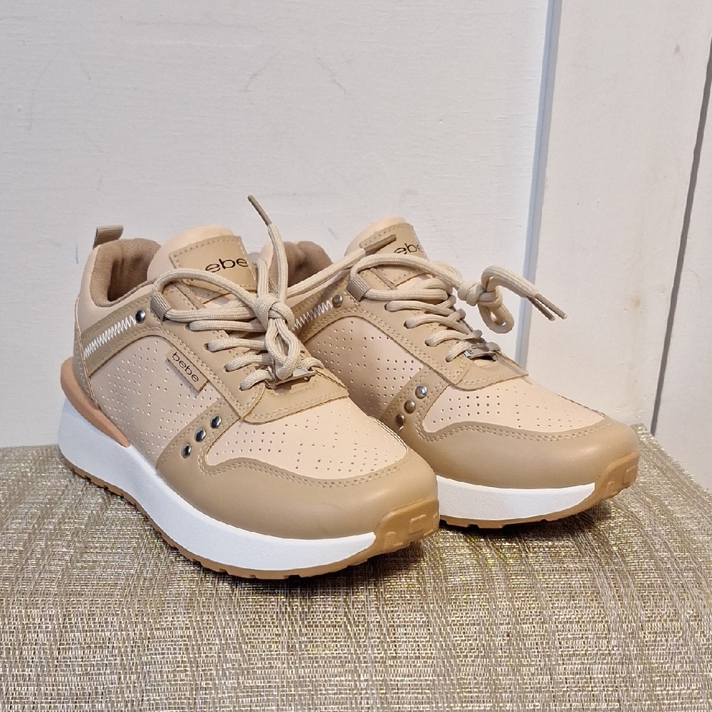 BEBE Beige Women's Sneakers